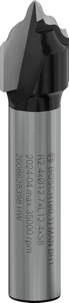 BOSCH Profilfräser H, 8 mm, R1 2,4 mm, D 12,7 mm, L 12,4 mm, G 46 mm