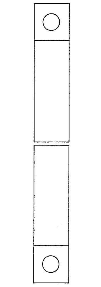 DENI Vierkant-Treibriegelstange 4113, einseitig gelocht, Stahl