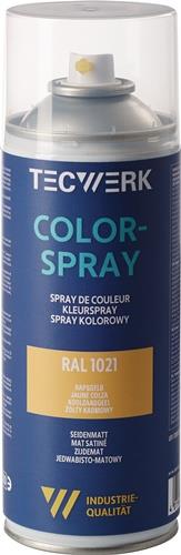 TECWERK Colorspray rapsgelb seidenmatt RAL 1021 400ml Spraydose TECWERK