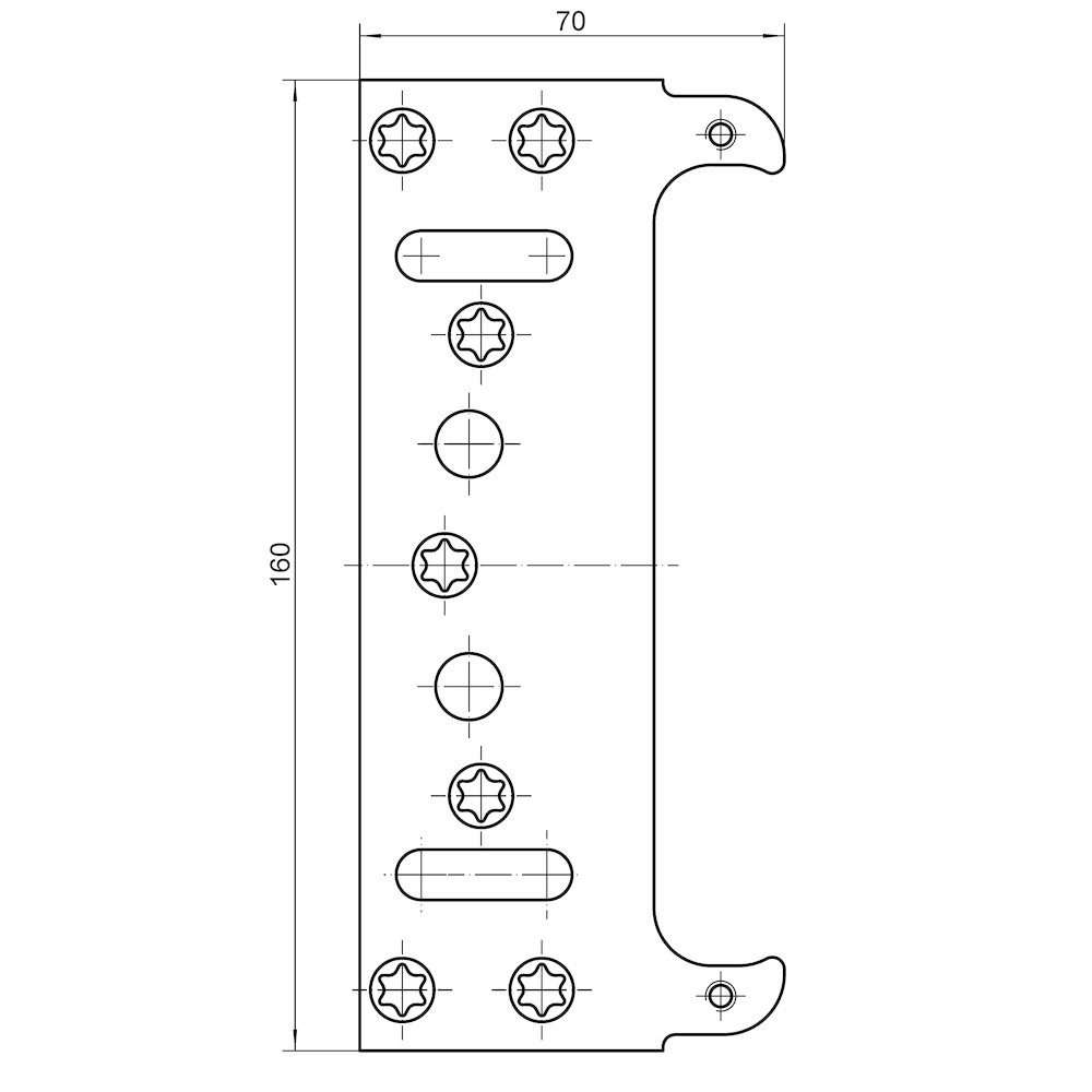 SIMONSWERK Befestigungsplatte TECTUS® TE 240 3D FZ/1