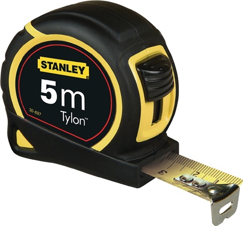 STANLEY Taschenrollbandmaß Tylon™ L.5m B.19mm mm/cm EG II Ku.Gürtelclip STANLEY