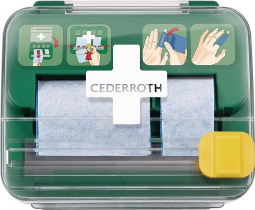 CEDERROTH Pflasterspender Soft Foam Spender 2-in-1 B142xH123xT138ca.mm grün,transparent