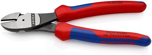 KNIPEX Kraftseitenschneider L.200mm pol.Form 0 Mehrkomp.-Hüllen KNIPEX