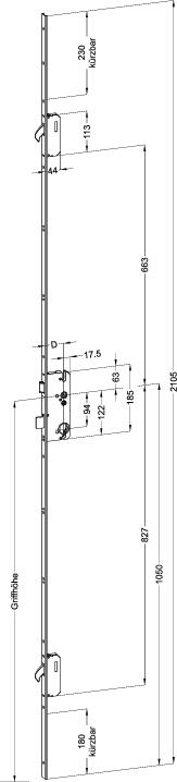 WINKHAUS T-U2460 L03/45 94/8 KABA M2 MC,