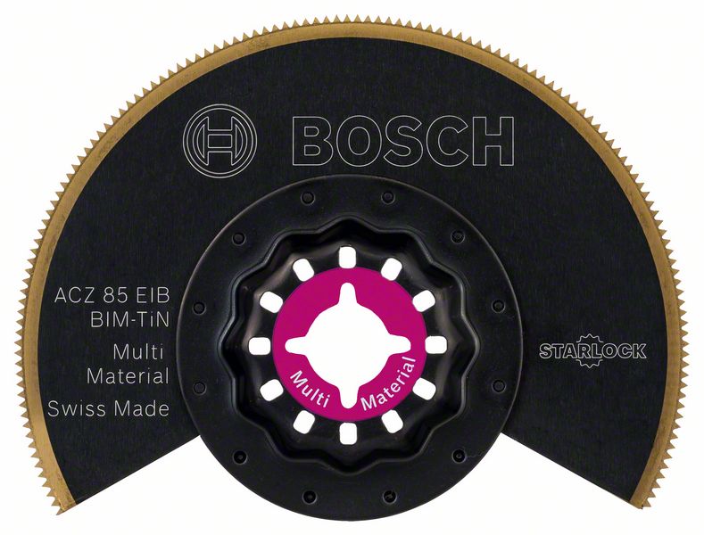 BOSCH BIM-TiN Segmentsägeblatt ACZ 85 EIB, Multi Material, 85 mm, 10er-Pack