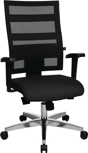 TOPSTAR Bürodrehstuhl Punktsynchr.-T.schwarz/schwarz 450-550mm Trgf.110kg TOPSTAR TOPSTAR Bürodrehstuhl Punktsynchr.-T.schwarz/schwarz 450-550mm Trgf.110kg TOPSTAR