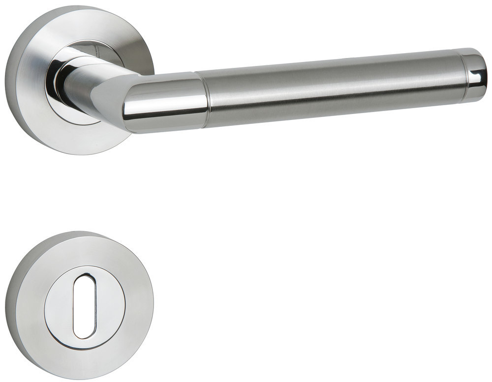 HERMAT Wechselgarnitur mit Rosetten WIND 1356.BIC/2061/3127, Edelstahl