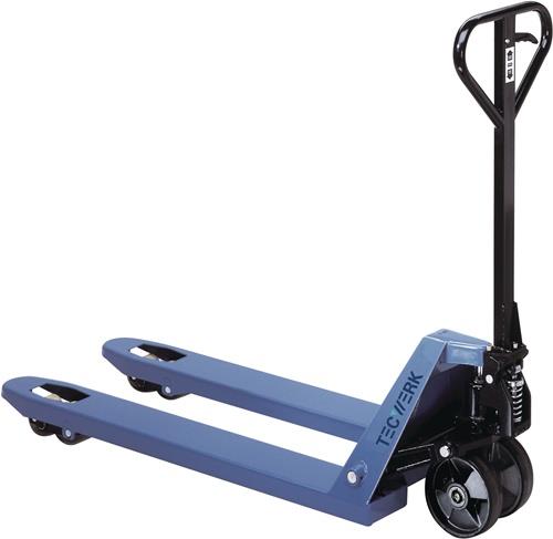 TECWERK Gabelhubwagen Gabel-L.1150mm Trgf.2500kg STA taubenblau PUR/PA TECWERK