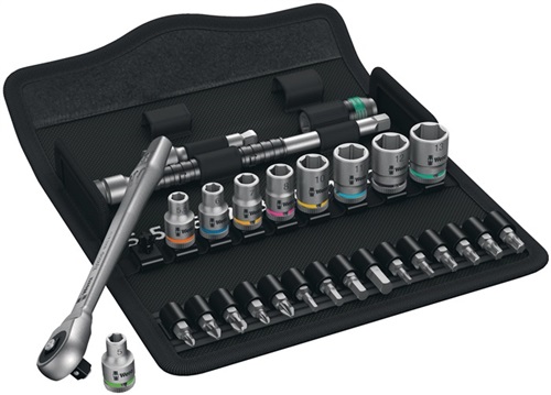 WERA Steckschlüsselsatz Zyklop Metal 29-tlg.3/8 Zoll SW 8-19mm Z.76 6KT WERA WERA Steckschlüsselsatz Zyklop Metal 29-tlg.3/8 Zoll SW 8-19mm Z.76 6KT WERA
