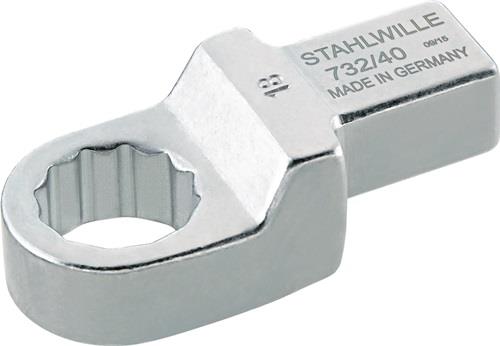 STAHLWILLE Ringeinsteckwerkzeug 732/40 15 SW 15mm 14x18mm CR-A-STA STAHLWILLE
