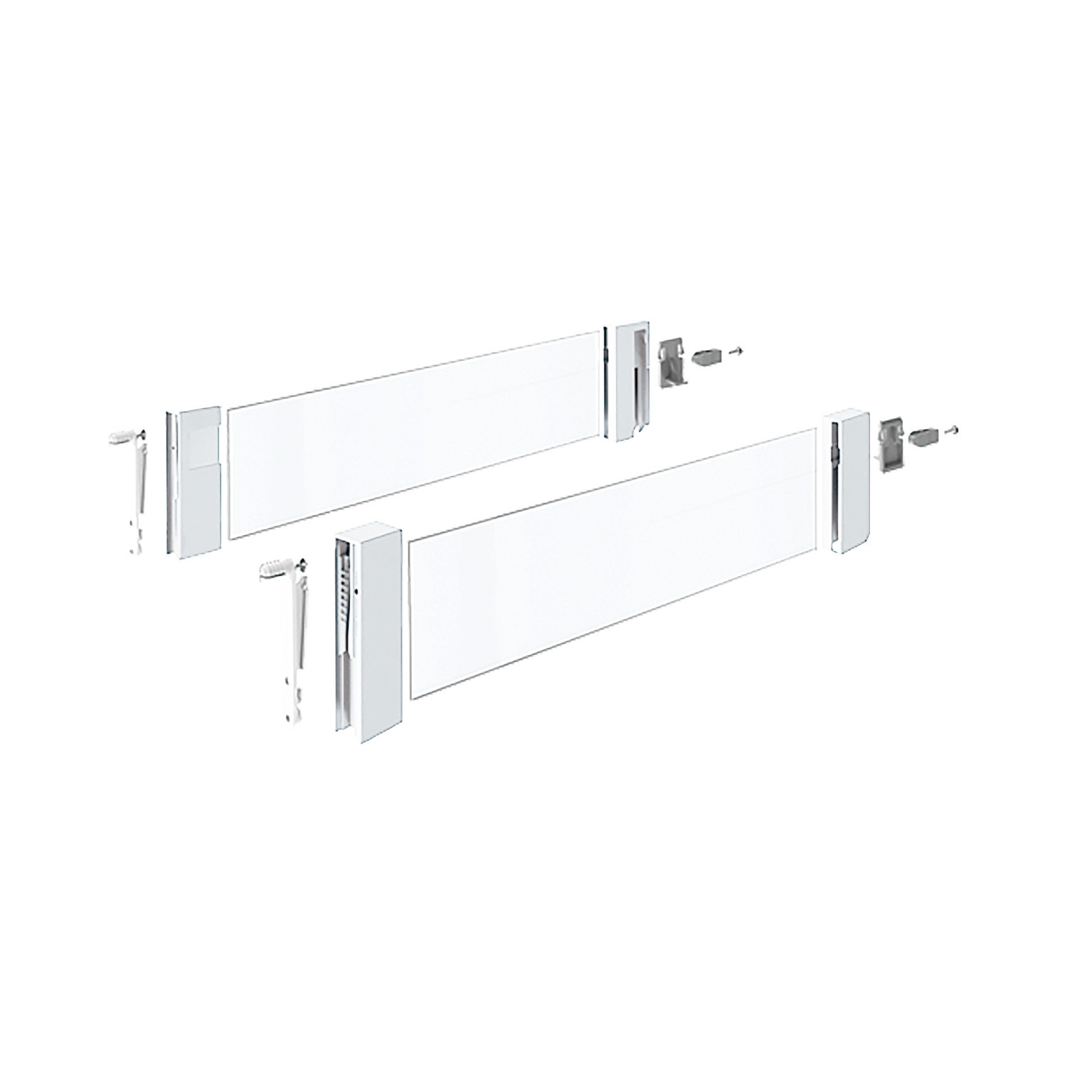 HETTICH DesignSide Glas InnoTech Atira, 300 / 176 mm, weiß, 9194826