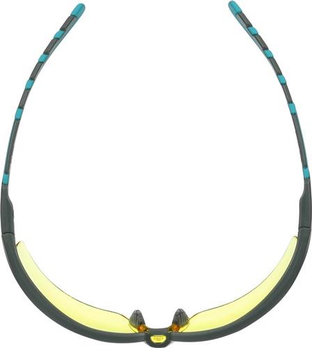 3M Schutzbrille S2003SGAF-BGR-EU EN 166 EN170 Bügel grau/türkis,Scheibe gelb