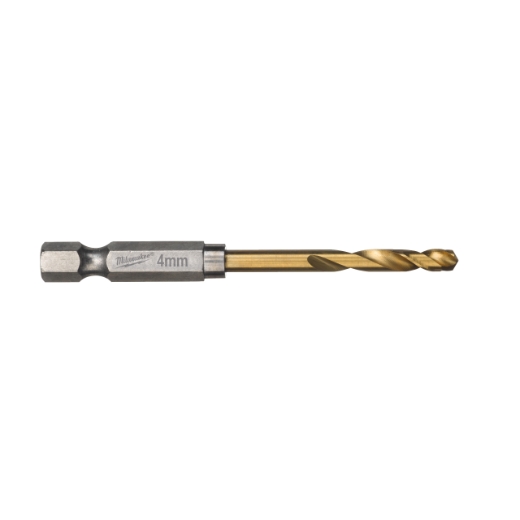 MILWAUKEE 4,0 x 71,5 mm SHOCKWAVE Metallbohrer HSS-G RED HEX Titan 1/4" 10er Pack