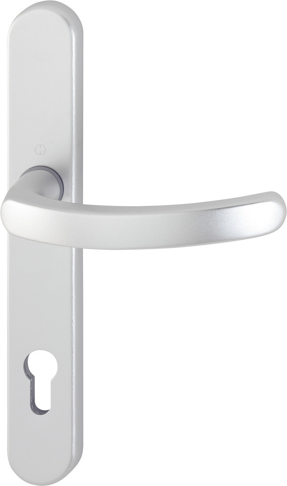 HOPPE® Drückergarnitur mit Schmalschild Luxembourg 1500/3357N, Aluminium, 6990733