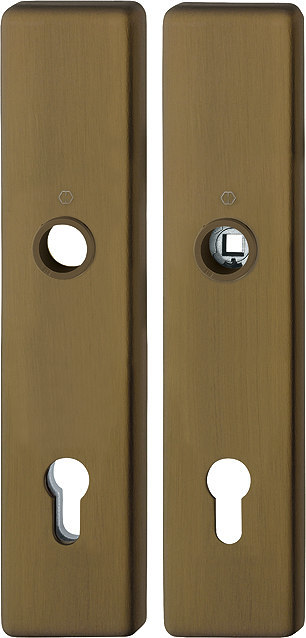 HOPPE® Schutz-Langschildpaar 2221/2210, HT, Aluminium, 12040685