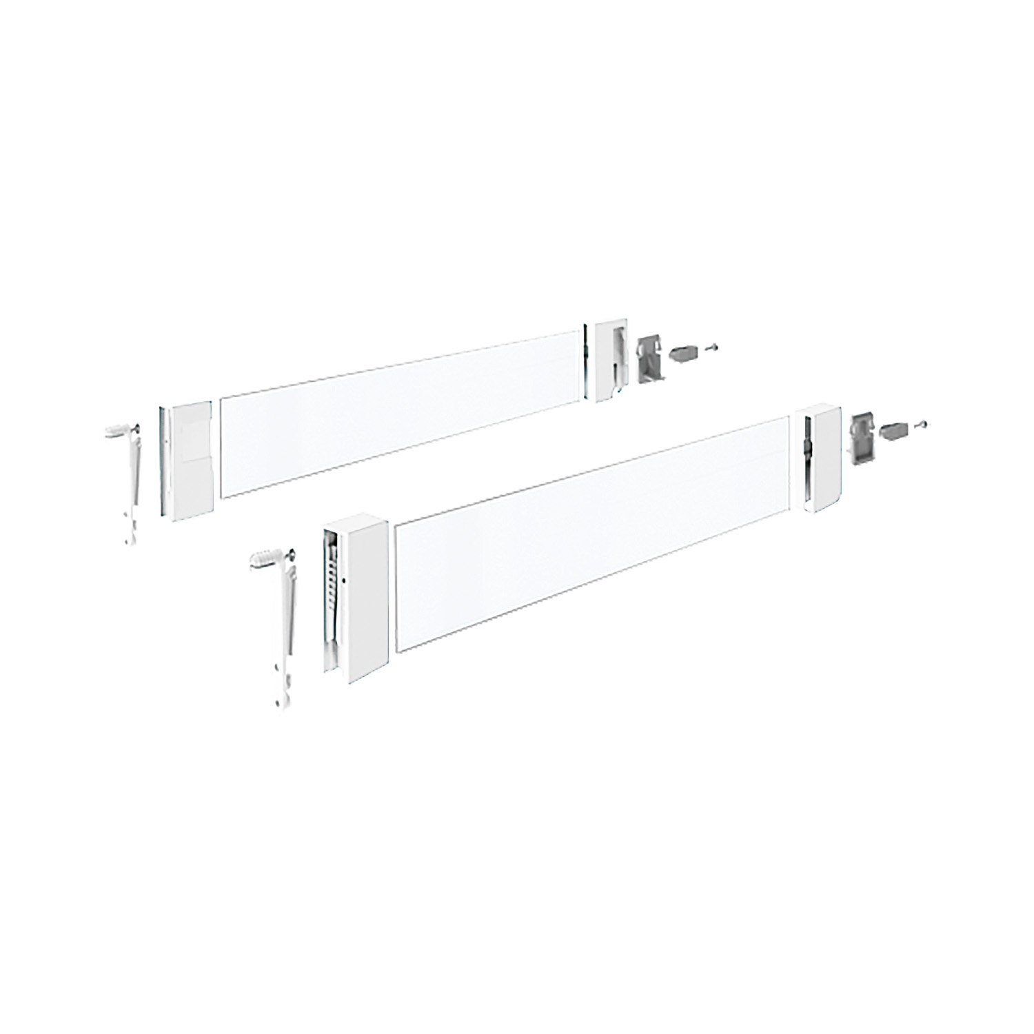 HETTICH DesignSide Glas InnoTech Atira, 350 / 144 mm, weiß, 9194806