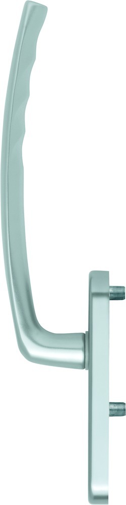 HOPPE® Handhebelgarnitur Atlanta HS-0530/431N-AS, ohne Schrauben, Aluminium, Profilzylinder gelocht