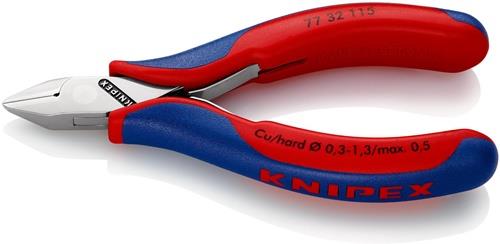 KNIPEX Elektronikseitenschneider L.115mm Form 3 Facette ja,kl.2K-Hülle