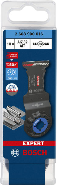 BOSCH EXPERT MetalMax AIZ 32 AIT Blätter für Multifunktionswerkzeuge, 40 x 32 mm, 10 Stück. Für oszillierende Multifunktionswerkzeuge