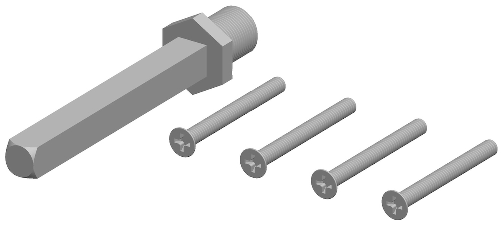 HERMAT FH Befestigungsset Kombi-Schutz-Wechselgarnitur 4089.ROS,