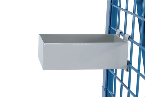 FETRA Materialkasten L250xB150xH80mm STA lichtgrau Trgf.50kg f.Werkstückwagen