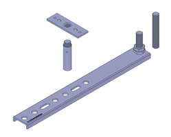 KNELSEN Justierstütze J-Stütze-300x3,0-M12x160-270