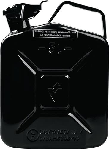 VALPRO Kraftstoffkanister 5l Schwarz RAL 9005 Stahlbl.0,9mm L230xB120xH310mm VALPRO
