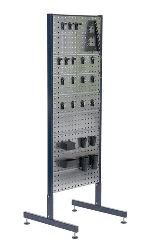 RAACO Doppelstativ m.6 Lochplatten beiseitig m.Werkzeughaken z.bestücken