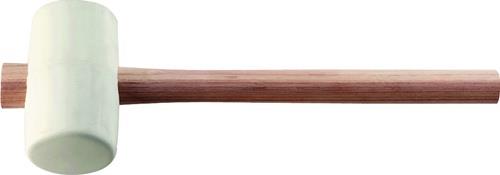 Gummihammer weiß Esche 70 Shore A flache Bahn TECWERK