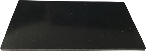 Nordwest Gummiplatte B.1,4m L.10m D.3mm schwarz EPDM/SBR o.Gewebeeinlage