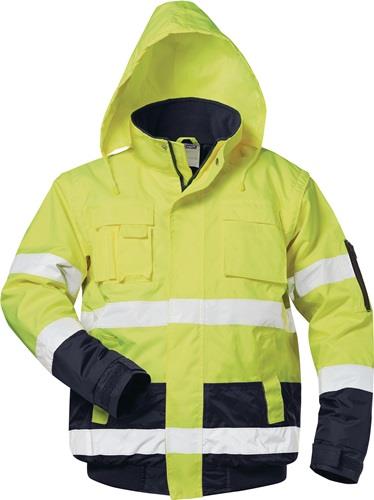 Warnschutz-Pilotjacke HASSO Gr.XXL fluoresz.gelb/marine SAFESTYLE