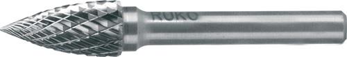 RUKO Frässtift SPG D.8mm Kopf-L.18mm Schaft-D.6mm HM Blank Verz.KVZ 4 RUKO