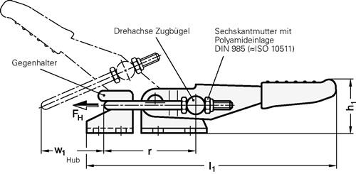 GANTER Verschluss-Spanner GN 851 STA Haltekraft FH 3200 N GANTER