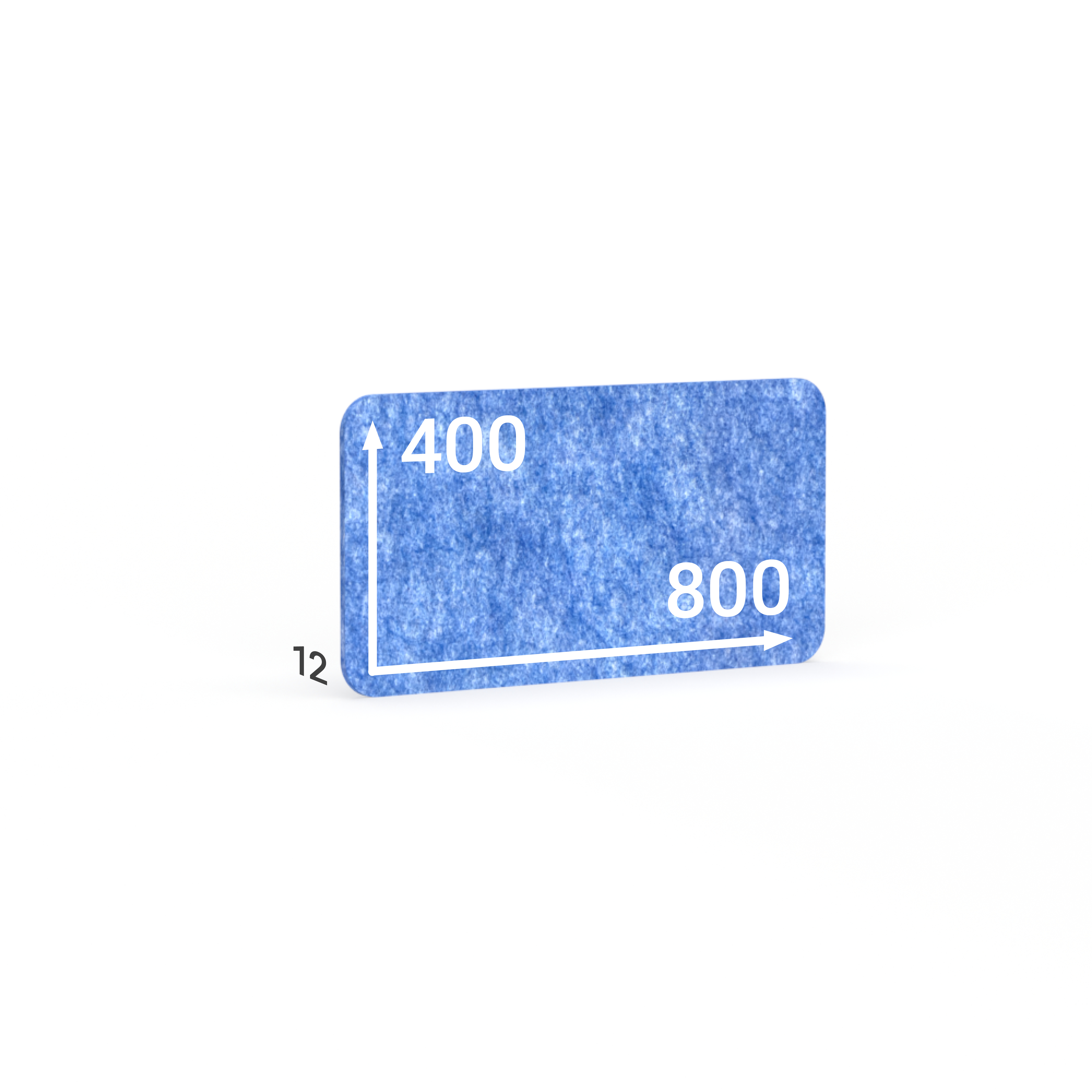 BMB AKUSTIX Vario eco, HxBxS: 400x800x12 mm, Hellblau, AV27