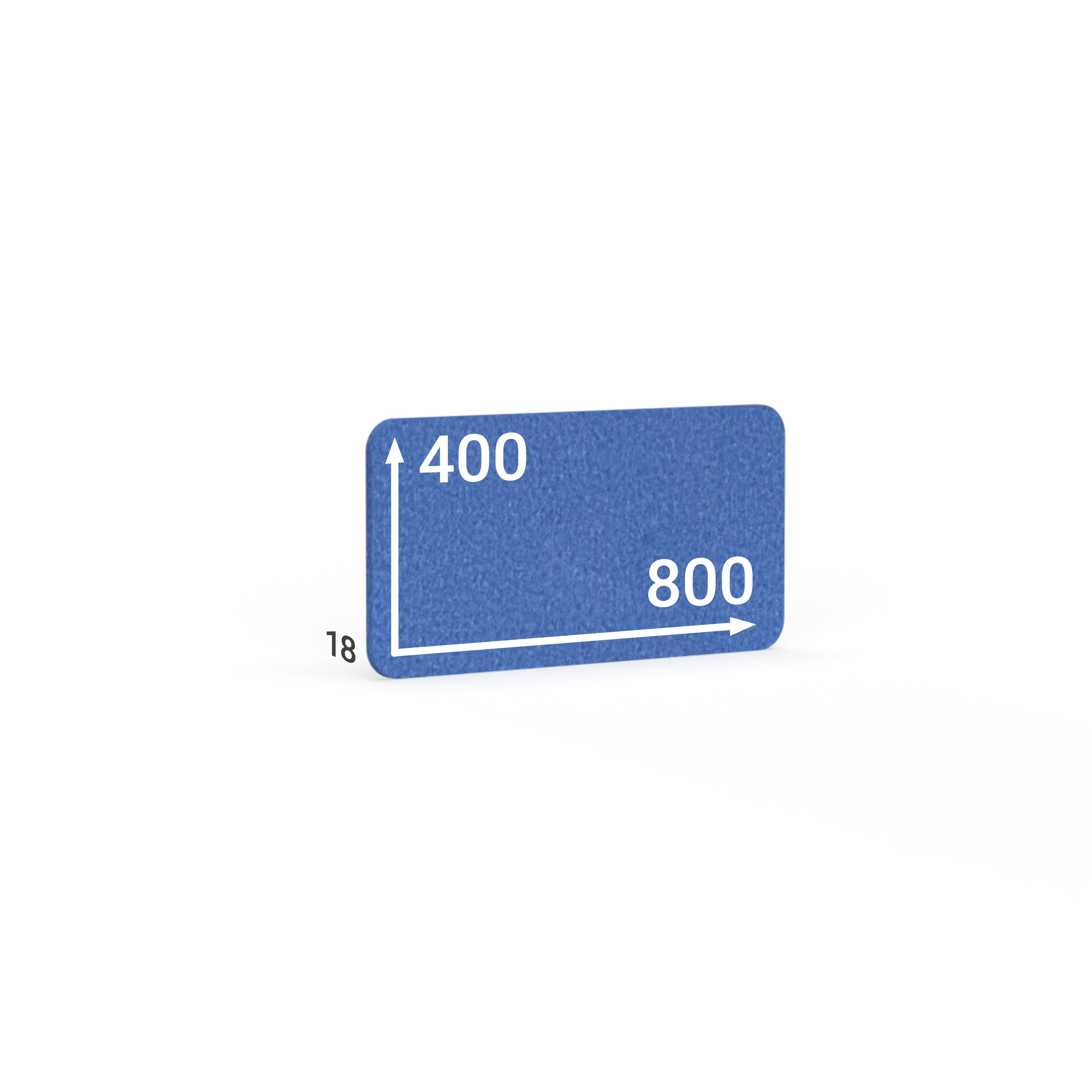 BMB AKUSTIX Vario, HxBxS: 400x800x18 mm, Blau, AV05