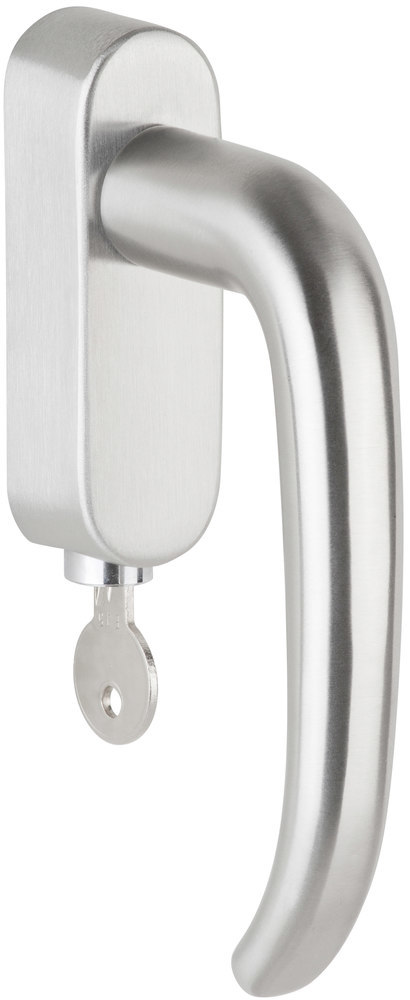 HERMAT Fenstergriff abschließbar BASIC 06 1806/DKSI, Edelstahl