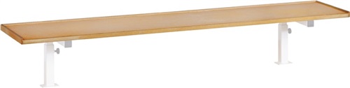 LISTA Ablageplatte B2000xT300xH19mm MDF m.Abrollrand