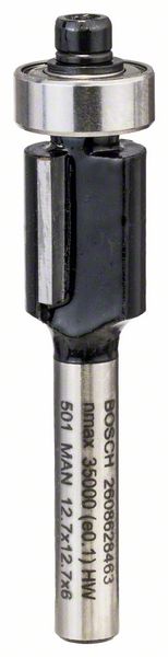 BOSCH Bündigfräser 6 mm, D1 12,7 mm, L 12,7 mm, G 56 mm