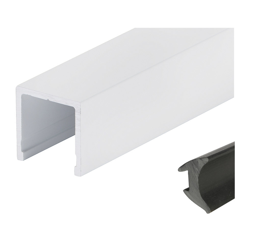 HERMAT Trennwand-Deckenprofil 6950, Aluminium