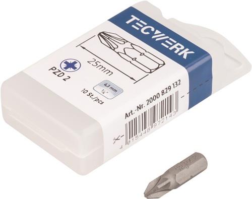 TECWERK Bit P829132 1/4 Zoll PZD 2 L.25mm TECWERK TECWERK Bit P829132 1/4 Zoll PZD 2 L.25mm TECWERK