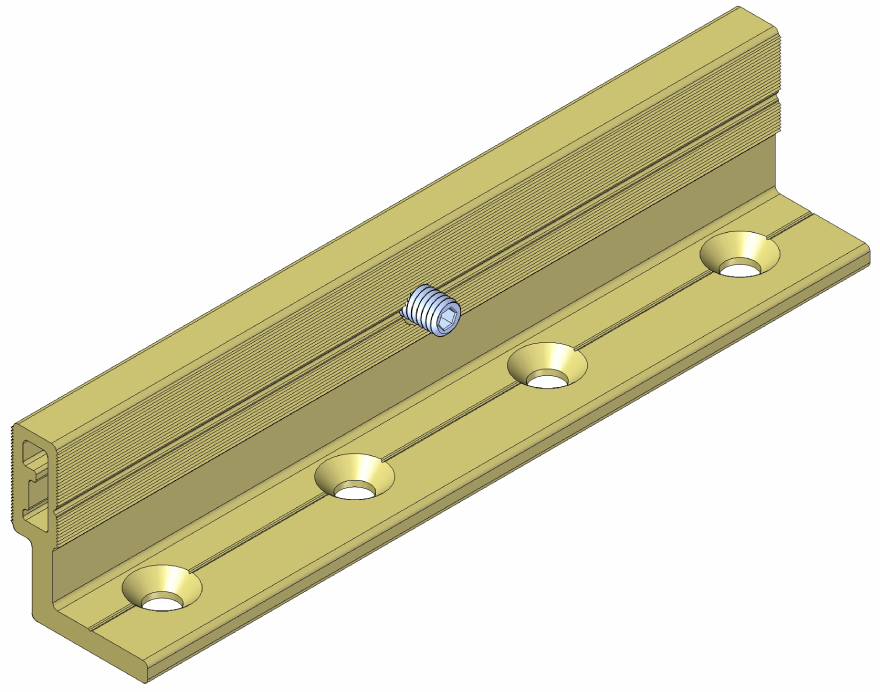 HERMAT Klemmwinkel SAN REMO 9170/HOLZ, Aluminium