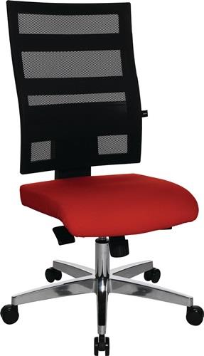 TOPSTAR Bürodrehstuhl Punktsynchr.-T.schwarz/rot 450-550mm Trgf.110kg TOPSTAR