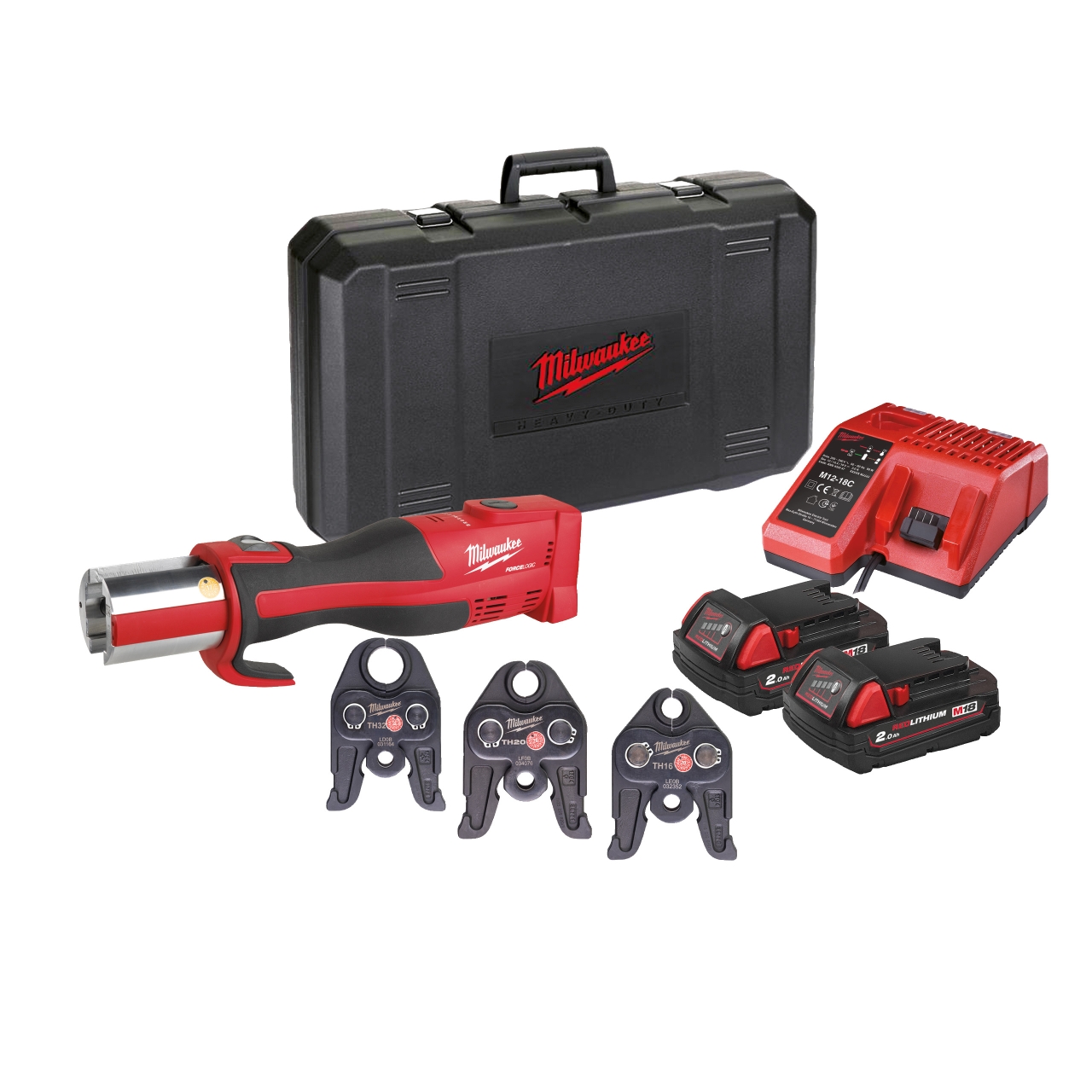 MILWAUKEE Bürstenloses Akku-Presswerkzeug (Sanitär) M18BLHPT-202C TH-Set MILWAUKEE Bürstenloses Akku-Presswerkzeug (Sanitär) M18BLHPT-202C TH-Set