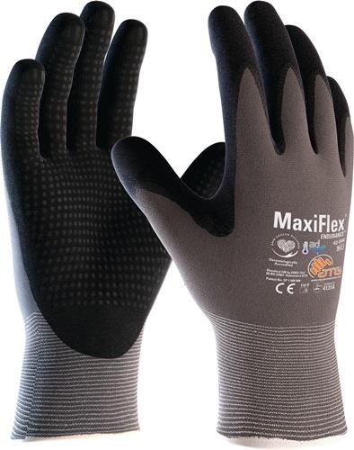 ATG Handschuhe MaxiFlex Endurance with AD-APT 42-844 Gr.9 grau/schwarz