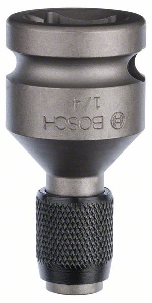 BOSCH Adapter zu Steckschlüsseleinsätze, 1/4 Zoll, 50 mm, Innenvierkant