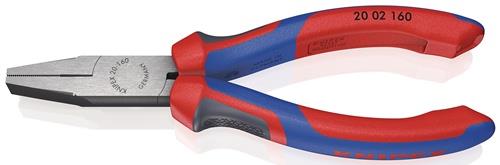 KNIPEX Flachzange Gesamt-L.160mm Kopf pol.schwarz atram.Comfort-Griff KNIPEX