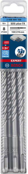BOSCH EXPERT SDS plus-7X Hammerbohrer, 8 x 150 x 215 mm, 10-tlg.. Für Bohrhämmer