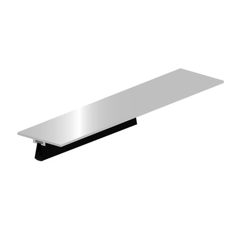 ELLEN Türbodendichtung DBS (Unsichtbar) z. schrauben Alu silber, H 13,5 mm