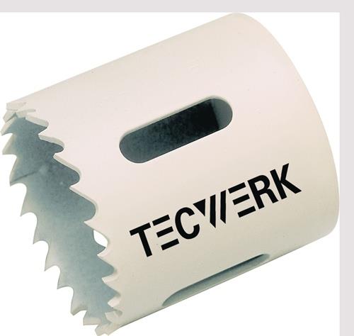 TECWERK Lochsäge D.60mm Schnitt-T.38mm 4/6 Kombizahn HSS-Bi-Metall o.Zub.TECWERK