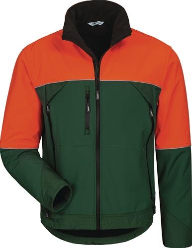 ELYSEE Waldarbeiter-Softshelljacke SANDDORN Gr.XXL grün/orange ELYSEE